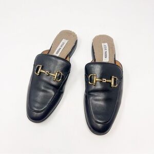 [Steve Madden] Black Leather Loafers